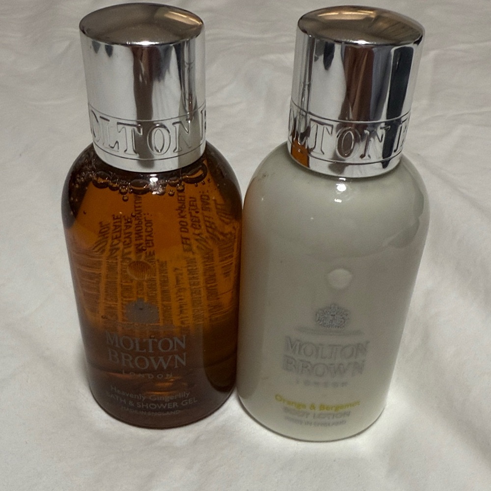 Molton Brown Heavenly Gingerlily and Body lotion Orange and Bergamot 100ml each